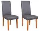 Argos Home Pair of Midback Dining Chairs - Charcoal