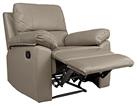 Argos Home Toby Faux Leather Manual Recliner Chair - Grey
