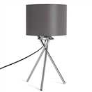 Habitat Tripod Table Lamp - Grey and Chrome