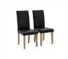 Argos Home Pair of Midback Dining Chairs - Black