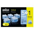 Braun Clean and Renew Shaver Cartridges - 6 Pack