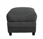 Argos Home Harry Fabric Storage Footstool - Charcoal