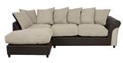 Argos Home Harry Large Left Hand Corner Chaise Sofa -Natural