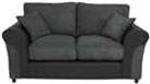 Argos Home Harry Faux Leather 2 Seater Sofa - Charcoal