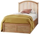 GFW Madrid Ottoman Single Wooden Bed Frame - Oak Effect