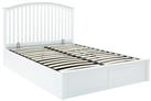 GFW Madrid Ottoman Double Wooden Bed Frame - White