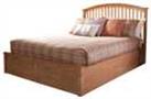 GFW Madrid Ottoman Kingsize Wooden Bed Frame - Oak Effect