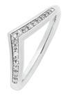 Revere 9ct White Gold 0.10ct Diamond Wedding Ring - J
