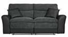 Argos Home Harry Fabric 3 Seater Recliner Sofa - Charcoal