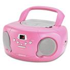 Groov-e Boombox CD Player with Radio - Pink