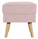 Habitat Callie Fabric Footstool - Blush Pink