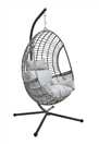 Argos Home Jaye Rattan Effect Hanging Egg Chair - Grey