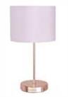 Argos Home Satin Stick Table Lamp - Rose Gold & Blush Pink
