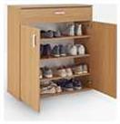 Argos Home Venetia Shoe Storage Cabinet - Oak Effect