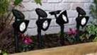 Garden by Sainsbury's Set of 4 Black Solar Spotlights