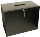 Cathedral A4 Metal File Box - Black