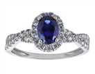 Revere 9ct White Gold Cubic Zirconia Engagement Ring - P
