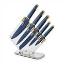 Tower 5 Piece Stainless Steel Knife Set - Blue and Gold