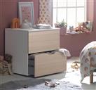 Habitat Kids Pod 2 Drawer Low Chest of Drawers-Acacia Effect