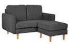 Habitat Remi Fabric 2 Seater Chaise Sofa in a box - Charcoal