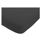 Habitat Washed Plain Charcoal Fitted Sheet - Double