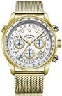 Rotary Men's Gold Plated Stainless Steel Mesh Bracelet Watch