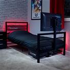 X Rocker BaseCamp TV and Gaming Bed & Kids Mattress - Black