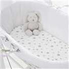 Silentnight Safe Nights Nursery Grey Fitted Sheets - Moses