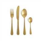 Habitat 16 piece Gold Stainless Steel Cutlery Set