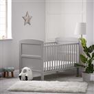 Obaby Grace Baby Cot Bed with Mattress - Warm Grey