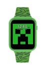 Minecraft Kids Green Silicone Strap Smart Watch