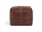 Kaikoo Faux Leather Footstool - Brown