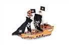 Cocoland Wooden Pirate Ship Dolls Playset