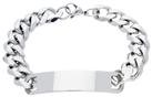 Revere Silver Plated Men's Personalised Curb ID Bracelet