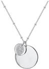 Revere Personalised Heart Disc Pendant Necklace