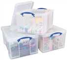 Really Useful 2 x 64 Litre 1 x 42 Litre Storage Boxes Pack