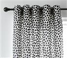 Habitat Dalmatian Lined Eyelet Curtains - Black & White