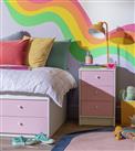 Argos Home Kids Malibu Kids 3 Drawer Bedside Table - Pink