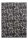 Habitat Squiggle Print Rug - Black & White - 120x170cm