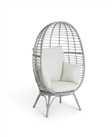 Habitat Kora Rattan Effect Garden Egg Chair - Grey