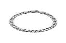 Revere Men's Sterling Silver Oxidised Curb Bracelet