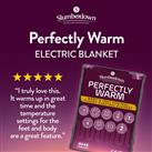 Slumberdown Perfectly Warm Luxury Electric Blanket - Single