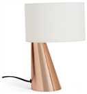 Habitat Abono Steel LED Table Lamp - Copper & Cream