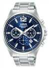 Lorus Men's Stainless Steel Blue Dial Bracelet Watch