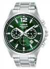 Lorus Men's Stainless Steel Green Dial Bracelet Watch