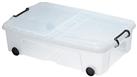 Strata 2 X 35L Wheeled Underbed Storage Boxes - Clear