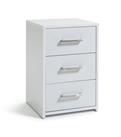 Argos Home Oslo 3 Drawer Bedside Table - White