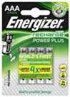 Energizer Rechargeable Power Plus AAA Batteries - Pack of 4