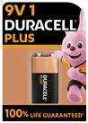 Duracell Plus Alkaline 9V Battery - Pack of 1