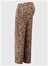 MATERNITY Ditsy Floral Pliss Kick Flare Trousers - 8